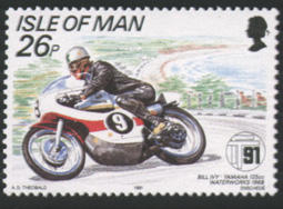 IOM Stamp from 1991, depicting Bill Ivy